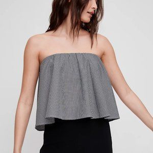 Aritzia Eckerd Blouse Gingham Tube Top
